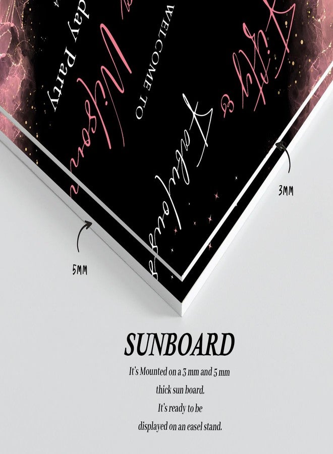 Theme My Party 50th Birthday Customised Welcome Board | Welcome Signage for 50th Birthday Party | Personalized Welcome Sign Board for 50th or Miletsone Birthday - Image 3